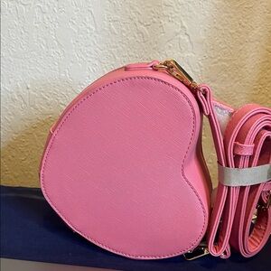 Pink Heart-Shaped Women's Bag